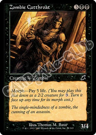 081 / 143 Zombie Cutthroat comune (EN) -NEAR MINT-