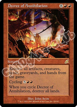 085 / 143 Decree of Annihilation rara (EN) -NEAR MINT-