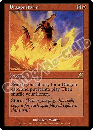 090 / 143 Dragonstorm rara (EN) -NEAR MINT-