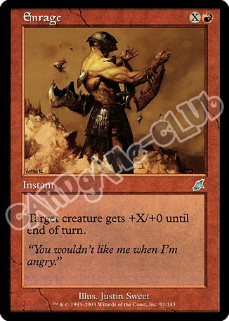 091 / 143 Enrage non comune (EN) -NEAR MINT-