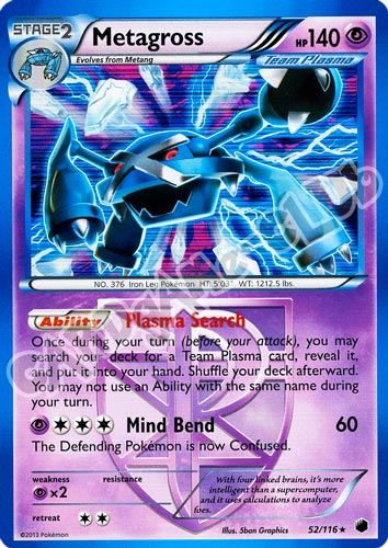 052 / 116 Metagross rara foil (EN) -NEAR MINT-