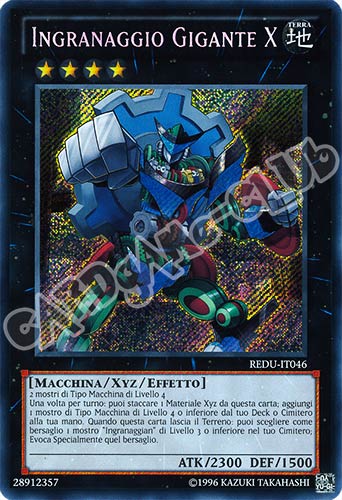 REDU-IT046 Ingranaggio Gigante X rara segreta Unlimited (IT) -NEAR MINT-