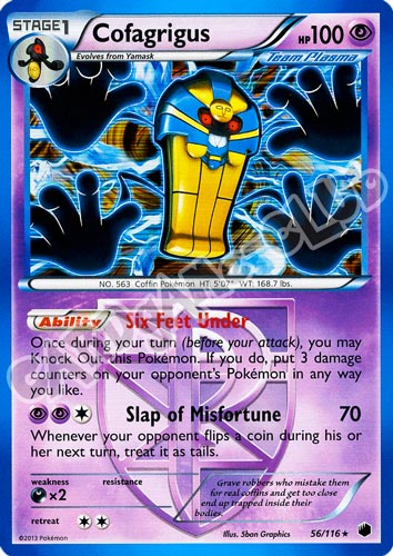 056 / 116 Cofagrigus rara foil (EN) -NEAR MINT-