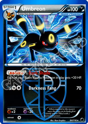 064 / 116 Umbreon rara foil (EN) -NEAR MINT-
