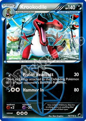 070 / 116 Krookodile rara (EN) -NEAR MINT-