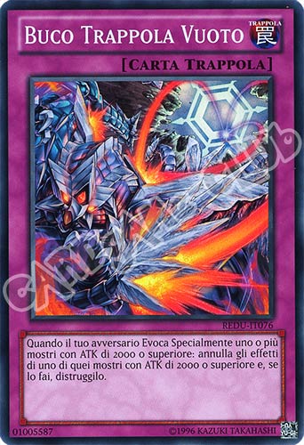 REDU-IT076 Buco Trappola Vuoto super rara Unlimited (IT) -NEAR MINT-