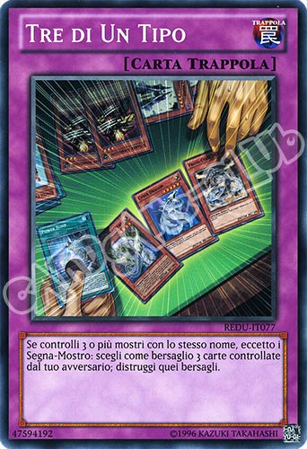 REDU-IT077 Tre di Un Tipo comune Unlimited (IT) -NEAR MINT-
