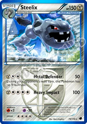 079 / 116 Steelix rara (EN) -NEAR MINT-