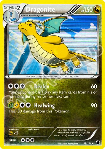 083 / 116 Dragonite rara foil (EN) -NEAR MINT-