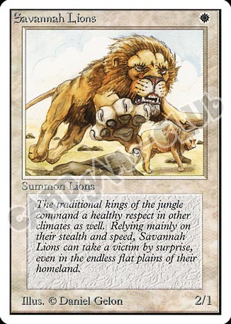Savannah Lions rara (EN) -NEAR MINT-