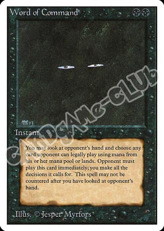 Word of Command rara (EN) -NEAR MINT-