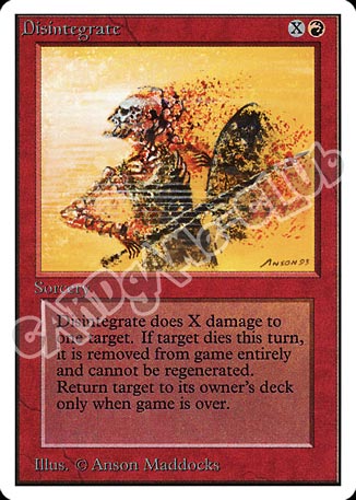 Disintegrate comune (EN) -NEAR MINT-