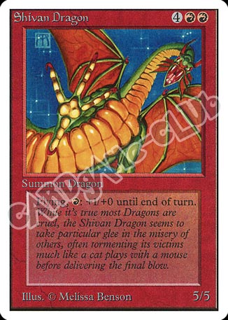 Shivan Dragon rara (EN) -NEAR MINT-