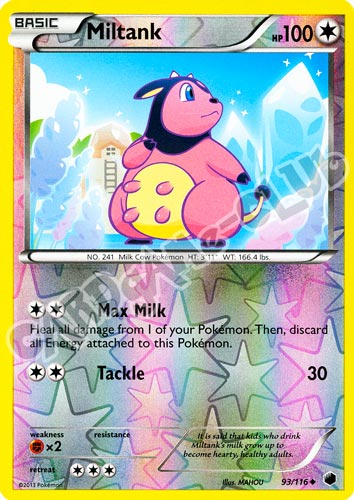 093 / 116 Miltank non comune foil reverse (EN) -NEAR MINT-