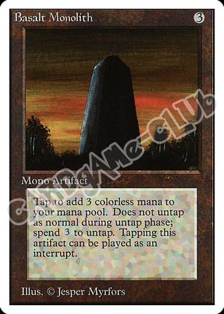 Basalt Monolith non comune (EN) -NEAR MINT-