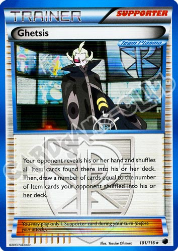 101 / 116 Ghetsis rara foil (EN) -NEAR MINT-