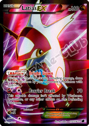 112 / 116 Latias EX rara ex foil (EN) -NEAR MINT-