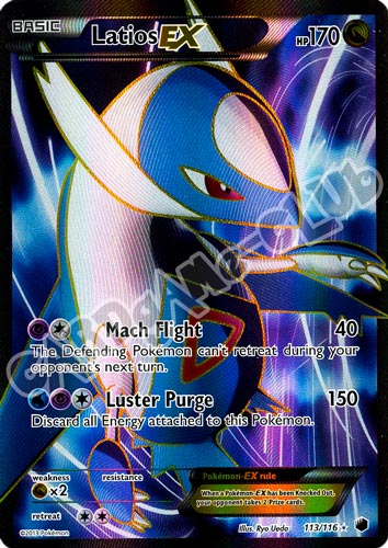 113 / 116 Latios EX rara ex foil (EN) -NEAR MINT-
