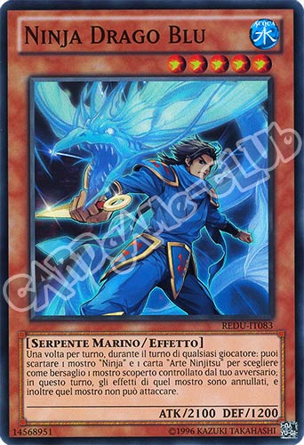 REDU-IT083 Ninja Drago Bu super rara Unlimited (IT) -NEAR MINT-
