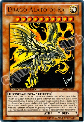YGMU-IT002 Drago Alato di Ra ultra rara Edizione Limitata (IT) -NEAR MINT-