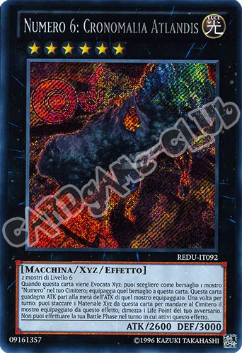 REDU-IT092 Numero 6: Cronomalia Atlantis rara segreta Unlimited (IT) -NEAR MINT-