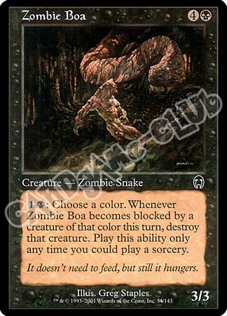 054 / 143 Zombie Boa comune (EN) -NEAR MINT-