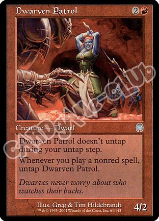 061 / 143 Dwarven Patrol non comune (EN) -NEAR MINT-