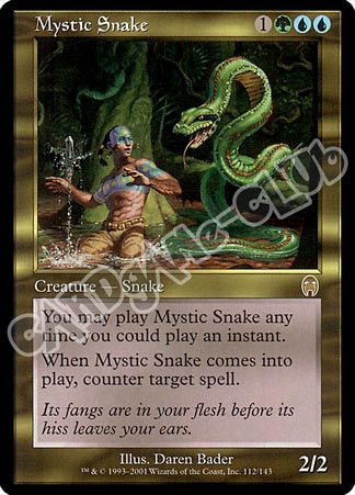 112 / 143 Mystic Snake rara (EN) -NEAR MINT-