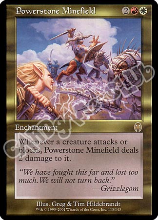 115 / 143 Powerstone Minefield rara (EN) -NEAR MINT-