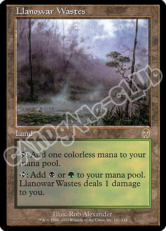 141 / 143 Llanowar Wastes rara (EN) -NEAR MINT-