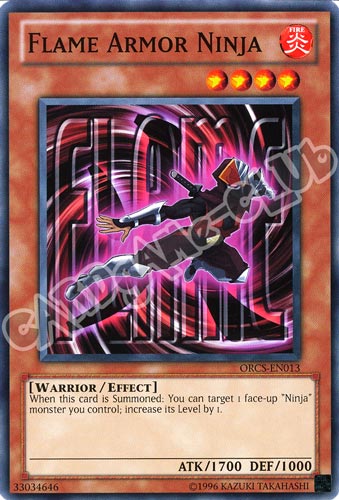 ORCS-EN013 Flame Armor Ninja comune Unlimited (EN)  -PLAYED-