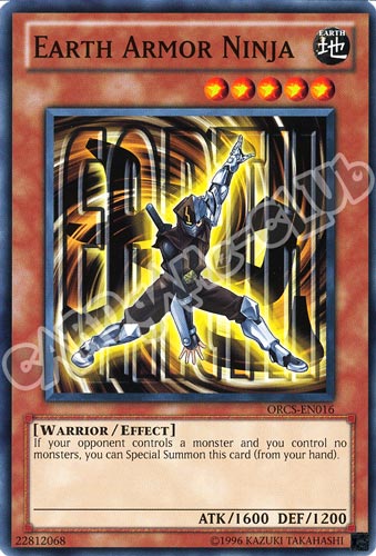 ORCS-EN016 Earth Armor Ninja comune Unlimited (EN)  -PLAYED-