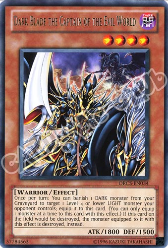 ORCS-EN034 Dark Blade the Captain of the Evil World rara Unlimited (EN) -NEAR MINT-