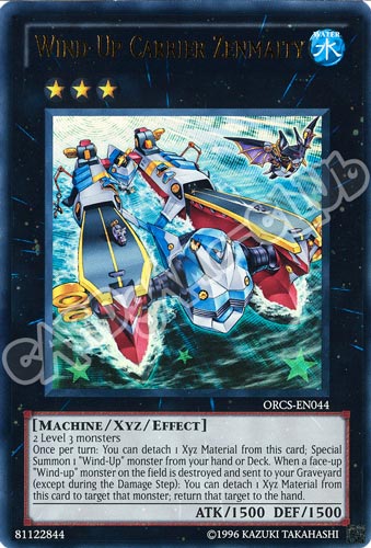 ORCS-EN044 Wind-Up Carrier Zenmaity ultra rara Unlimited (EN) -NEAR MINT-