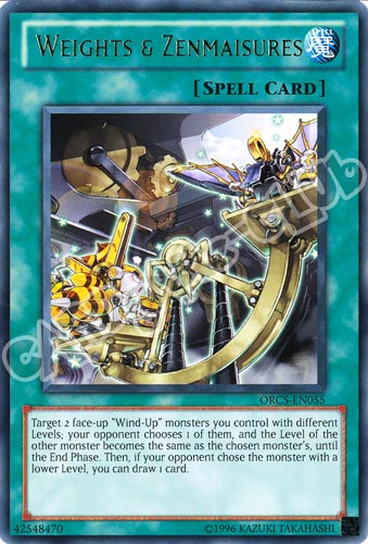 ORCS-EN055 Weights & Zenmaisures rara Unlimited (EN) -NEAR MINT-