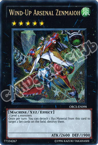 ORCS-EN098 Wind-Up Arsenal Zenmaioh rara segreta Unlimited (EN) -NEAR MINT-