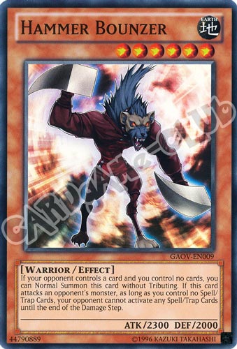 GAOV-EN009 Hammer Bounzer super rara Unlimited (EN) -NEAR MINT-