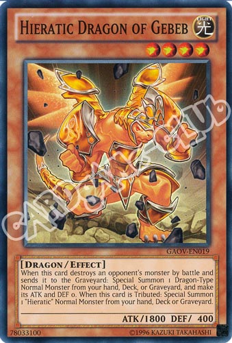 GAOV-EN019 Hieratic Dragon of Gebeb super rara Unlimited (EN) -NEAR MINT-