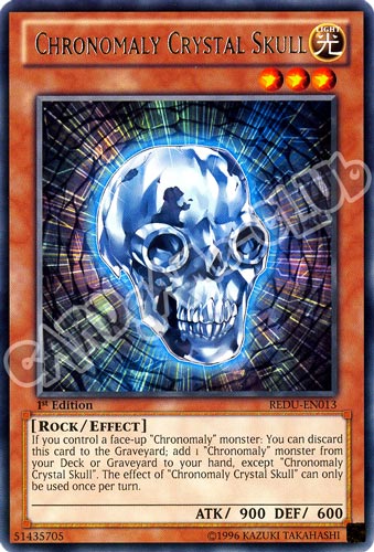 REDU-EN013 Chronomaly Crystal Skull rara 1st Edition (EN) -NEAR MINT-