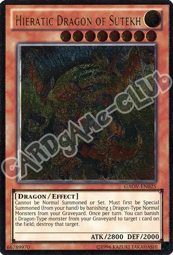 GAOV-EN025 Hieratic Dragon of Sutekh rara ultimate Unlimited (EN) -NEAR MINT-