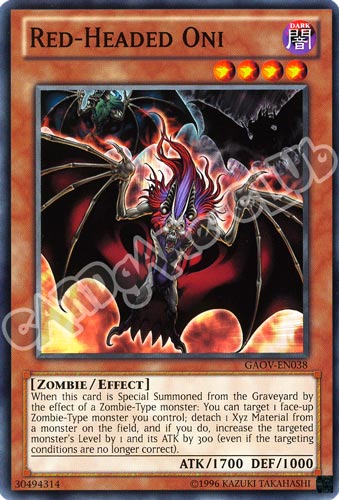 GAOV-EN038 Red-Headed Oni comune Unlimited (EN) -NEAR MINT-