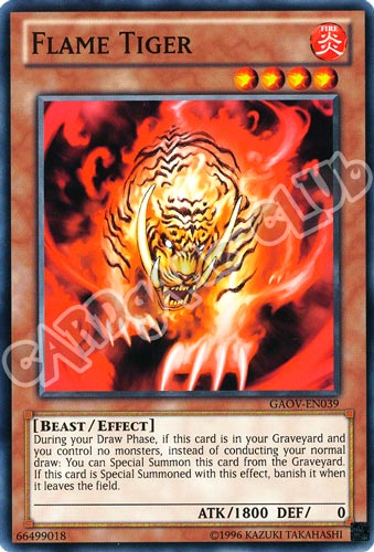 GAOV-EN039 Flame Tiger comune Unlimited (EN) -NEAR MINT-