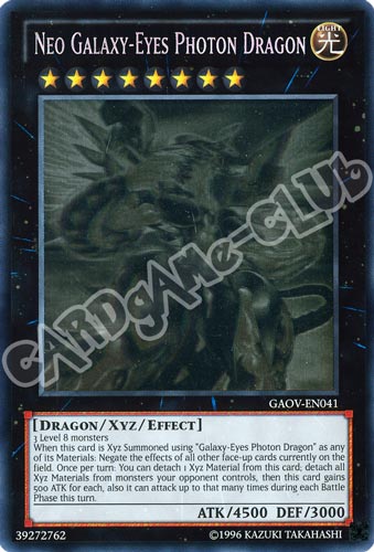 GAOV-EN041 Neo Galaxy-Eyes Photon Dragon ultra rara Unlimited (EN) -NEAR MINT-