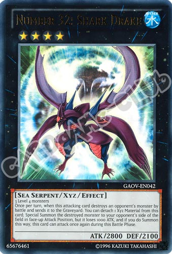 GAOV-EN042 Number 32: Shark Drake ultra rara Unlimited (EN) -NEAR MINT-