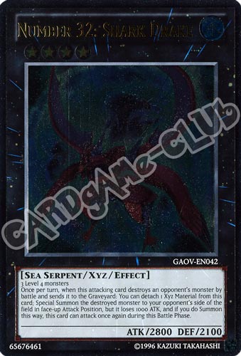 GAOV-EN042 Number 32: Shark Drake rara ultimate Unlimited (EN) -NEAR MINT-