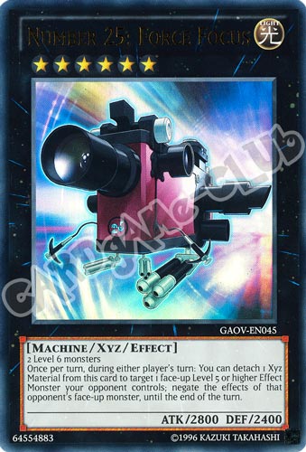 GAOV-EN045 Number 25: Force Focus ultra rara Unlimited (EN) -NEAR MINT-