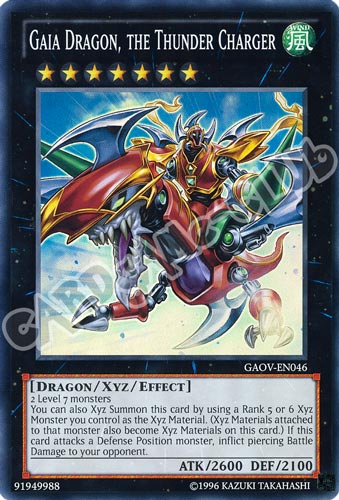 GAOV-EN046 Gaia Dragon, the Thunder Charger super rara Unlimited (EN) -NEAR MINT-