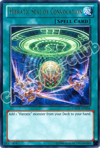 GAOV-EN056 Hieratic Seal of Convocation rara Unlimited (EN) -NEAR MINT-