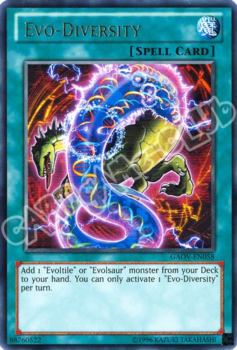 GAOV-EN058 Evo-Diversity rara Unlimited (EN) -NEAR MINT-