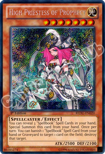REDU-EN020 High Priestess of Prophecy rara segreta 1st Edition (EN) -NEAR MINT-